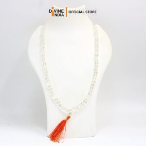 Sphatik Malai | Rock Natural Crystal Mala | Spatigam | Spatiga Malai with Certificate - 108 Beads