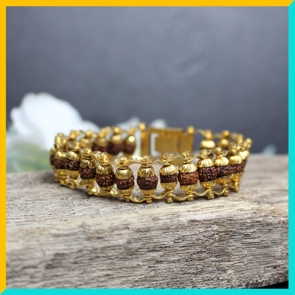 Buy Mahi Rudraksha Gold Plated Religious Bracelet for Men & Women  BR1100260G Online at Low Prices in India - Paytmmall.com