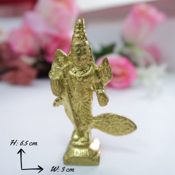 Murugan Pure Brass Small Idol Statues - Indian Pooja Items