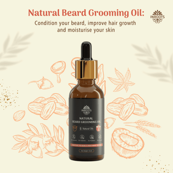 Inroots Natural Beard Grooming Oil - 50ml