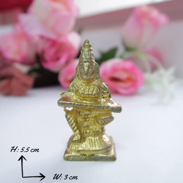 Annapoorani Pure Brass Small Idol Statues - Indian Pooja Items