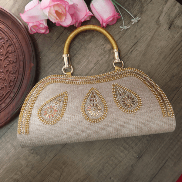 New Handmade | Handicraft Premium Luxury Stones Look Handbag for Women (Limited Stock)