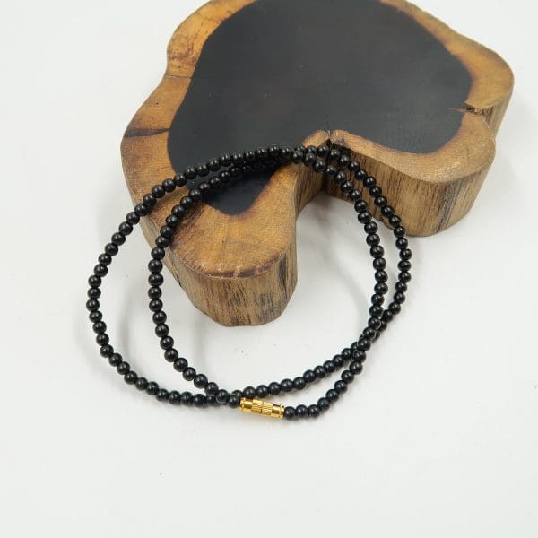 Original Karungali Kattai Malai 4mm - 108 Beads Karungali Malai | Ebony Wood Necklace