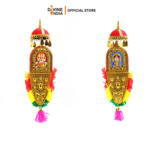 New Indian Assorted God Elephant Pattam Kerala Handicraft Double Sided Home Decor | Car Hanging Decor