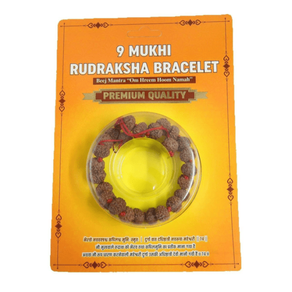 Rudraksha Adjustable Bracelet 9 Face