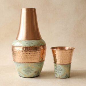 Pure Copper Drinking Pot - Venut Qutone Pot Set - 1L