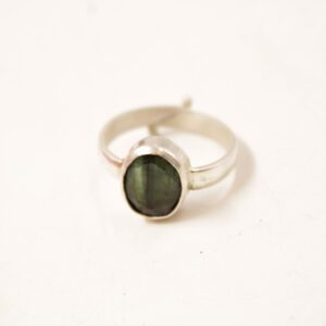 Panna | Certifed Natural Emerald Stone | Panna Green stone Ring in 925 Silver - Zamrud