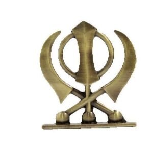 Ek Onkar Statue Decorative Sculptures Handicrafted Car Dashboard Metal Sculpture For Home, Office Decorations