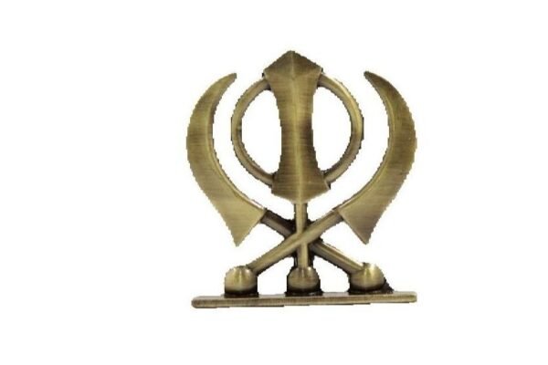 Ek Onkar Statue Decorative Sculptures Handicrafted Car Dashboard Metal Sculpture For Home, Office Decorations