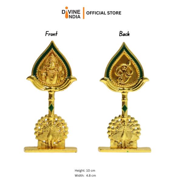 New Mix Metal Murugan Om Vel Idol for Car Dashboard Home & Office Table - Deco | Murugan Vel