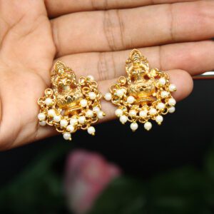 New Premium Matte Gold Earrings | Indian Jumka