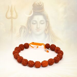 5 Face Rudraksha Bracelet With Certificate - Free Size (Unisex)