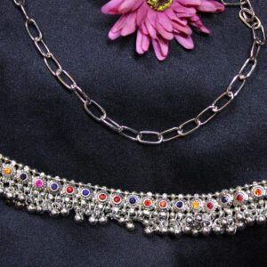 New German Silver Indian Hip Chain for Women | Rantai Pinggul | 100Cm