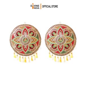 2 Pcs (Pair)Handicraft Door Hanging Pair Decorative Thoran /Latkan for Home Diwali - Deepavali Decoration  Toran - 1 Pair