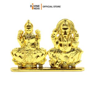 New Mix Metal Laxmi And Ganesha for Car Dashboard Home & Office Table - Deco | Lakshmi & Vinayagar