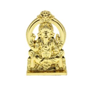 Mix Metal Ganesha Idol for Car Dashboard Home & Office Table - Deco | Vinayagar Car Statue