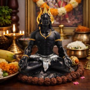 Meditating Shiva By Resin for Pooja Gift Showpiece Vastu, Home Decor, Car | Sivan Idol | Sivan Sillai