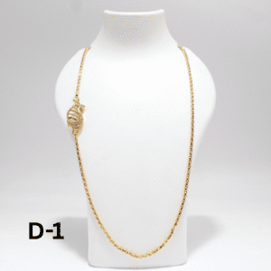 New Gold Plated Moggupu Thali Chain | Indian Mop Chain 24 Inch | Peacock Design Mop Chain