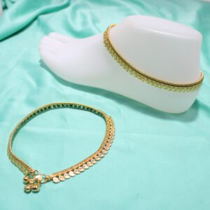 Gold Plated New Premium Design Anklets For Kids | Indian Anklets | Indian Kolusu | Gelang Kaki