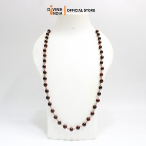 Premium Red & White Sandalwood mala Malai 54 Beads | Chandan Mala