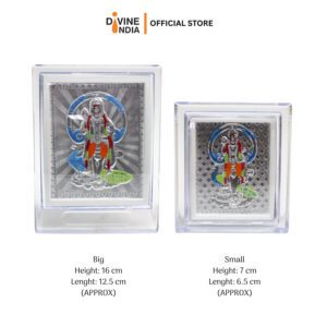 Murugan Silver Finish Color Photo Stand Frame Decorative Showpiece for Car Dashboard | Mandir | Home | Office Showpiece