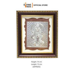 Murugan Silver Finish Stand Photo With Frame Decorative Showpiece for Car Dashboard | Mandir | Home | Office Showpiece