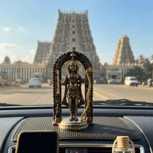 Shree Ram Lalla Metal Statue Idol for Car Dashboard Home & Office | Rama Statue for Puja Decor Showpiece for Mandir Gift & Vastu