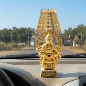 Mix Metal Ayyappa Swami Idol for Car Dashboard Home & Office Table - Deco | Ayyappan Car Statue