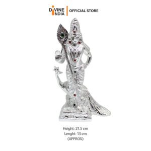 New Premium White Metal  Murugan Showpiece Figurine Murugan Statue