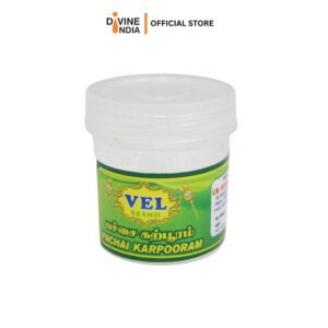 Vel Brand Pachai karpooram | Green Camphor for Pooja 20g | Indian Prayer Item