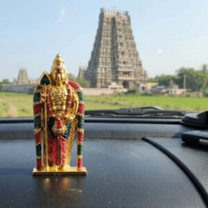 New Mix Metal Big Murugan Idol for Car Dashboard Home & Office Table - Deco | Big Murugan Car Statue