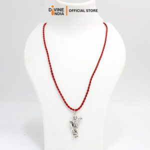 Bahubali Hanuman Brass Locket | Bajrangi Hanuman Pendant With Free Necklace Cord Rope