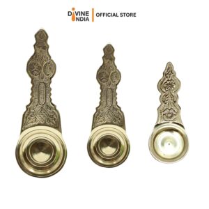 New Brass Kapur Aaarti Holder Sudam Tattu | Karpooram Aarti| Kapur Holder Oil Lamp