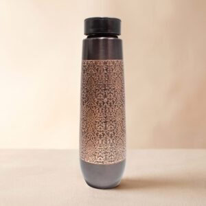 Divine India Copper Etching Water Bottle - New Designs 1L