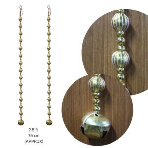 Traditional Indian Bell Thoran 2.5Ft | Decorative Door Hanging | Home Entrance, Pooja & Festival Decoration