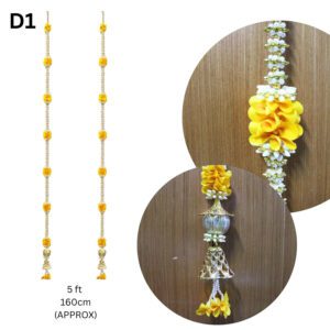 Traditional Indian Flower Thoran 5Ft | Decorative Door Hanging | Home Entrance, Pooja & Festival Decoration