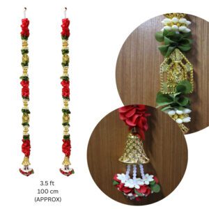 Traditional Indian Flower Thoran 3.5Ft | Decorative Door Hanging | Home Entrance, Pooja & Festival Decoration